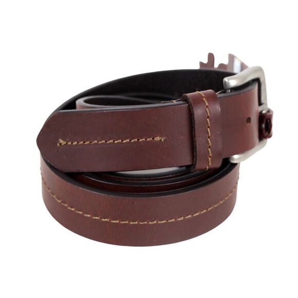 NWT Route 66 BROWN GENUINE LEATHER 1 1/4"Wd CASUAL DRESS MEN'S BELT Sz 46 (74A - Picture 6 of 14